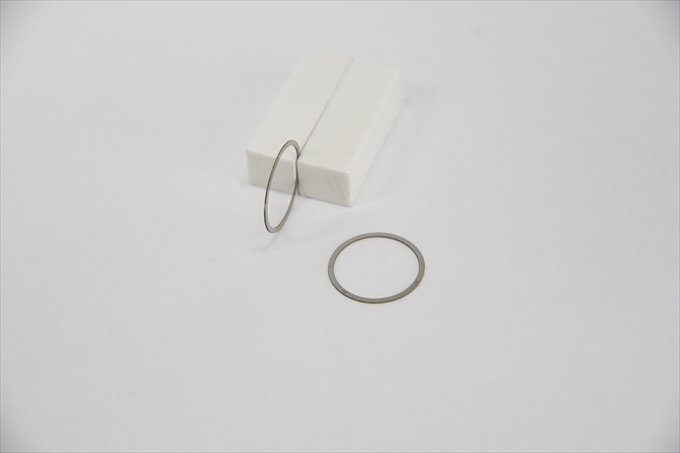 極薄ワッシャーの加工実績
